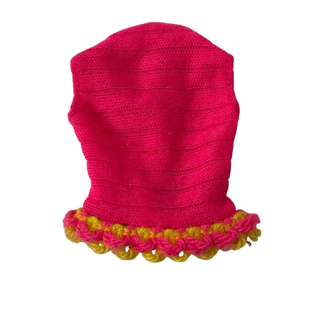 Vintage 60s Talking Barbie Doll #1115 Swimsuit Pink Yellow Knit Top
